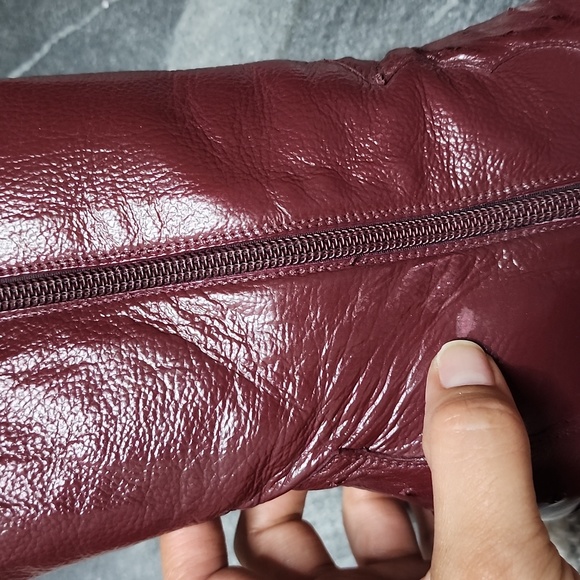 Leather maroon boots CUTE! - Picture 13 of 14